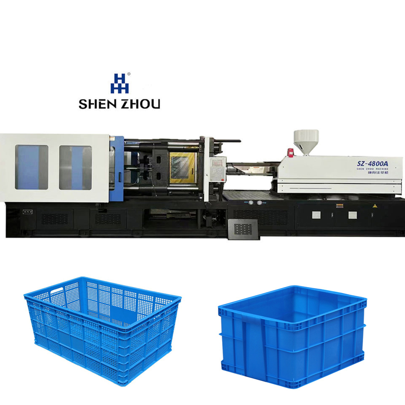 Plastic Storage Basket Crates Injection Molding Mould Machine