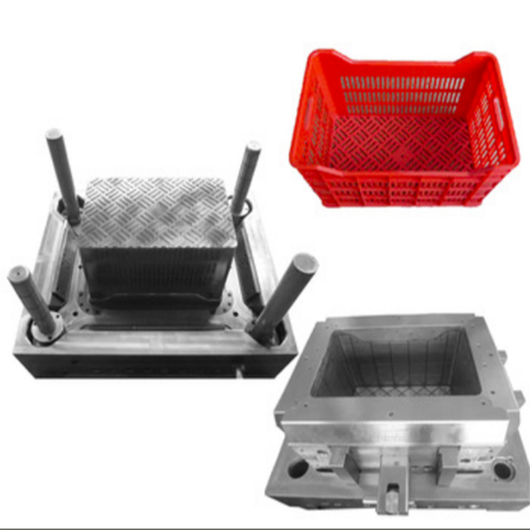 Plastic Storage Basket Crates Injection Molding Mould Machine